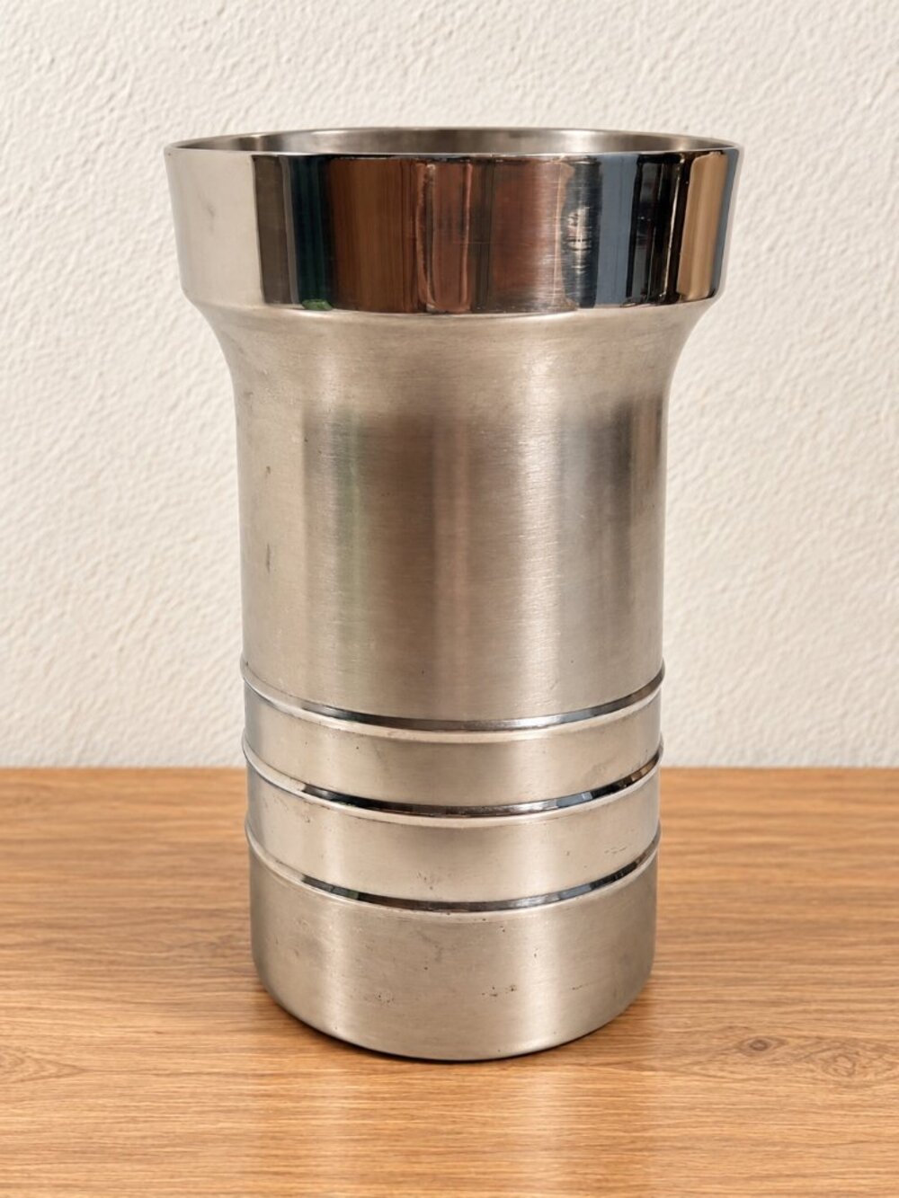 Paderno Metal Wine Champagne Bucket Ice Cooler 8.75" Modernist Minimalist